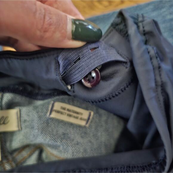 Madewell The Maternity Perfect Vintage Jean In Decatur Wash - Picture 9 of 10